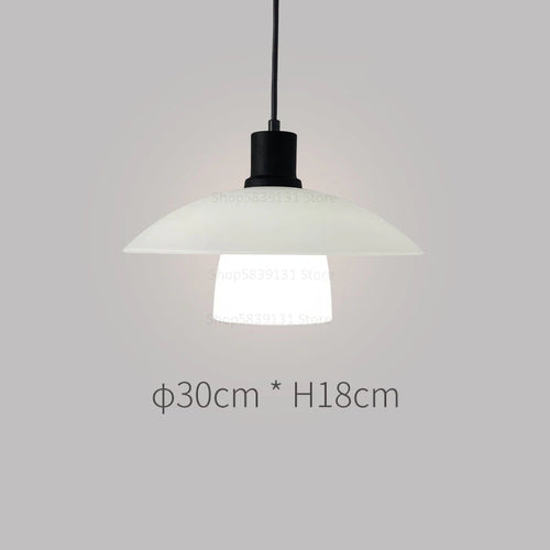 Nordic minimalist LED pendant light Danish designer flying saucer - vue 10 sur 16