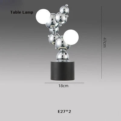 lustre led design moléculaire éclairage tendance 2024 suspension - vue 15 sur 16