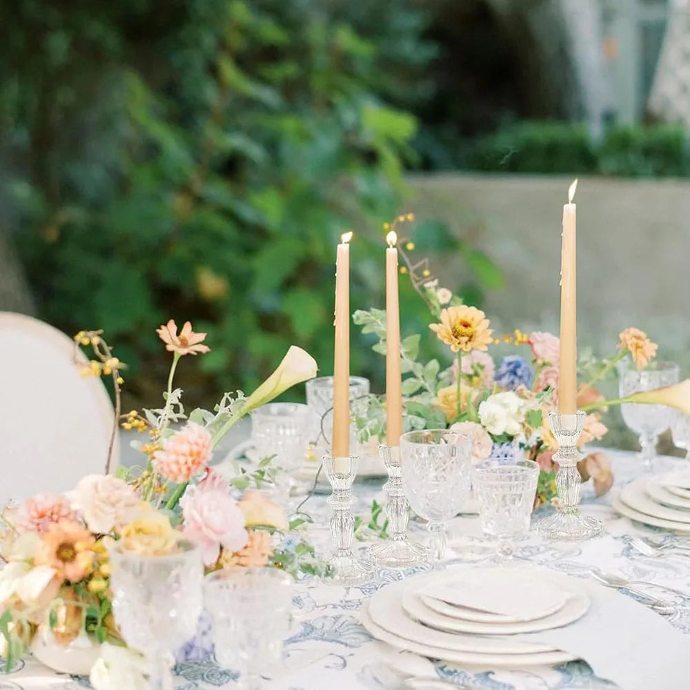 bougeoir en verre décoratif pour mariage et bureau - vue 3 sur 6