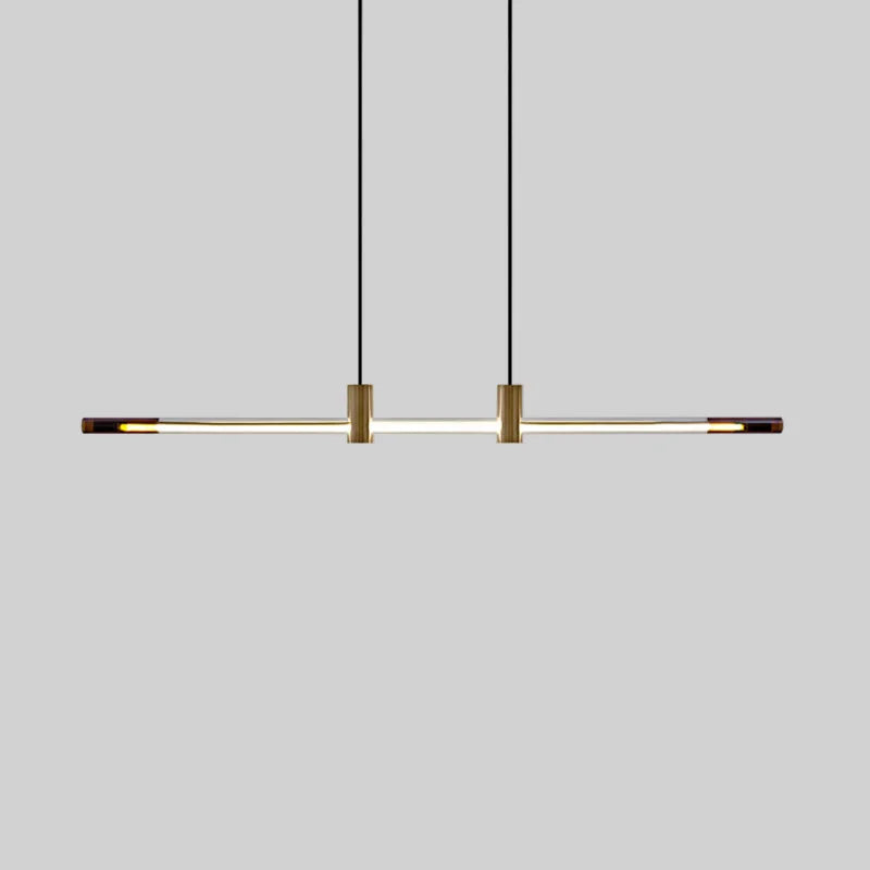 Minimalist LED chandelier for modern bars and restaurants - vue 3 sur 8