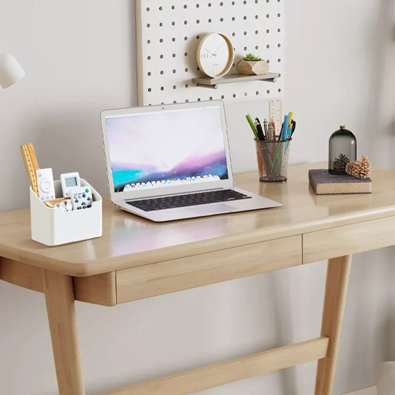 organisateur de rangement pour télécommandes en bambou naturel - vue 3 sur 10