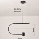 Minimalist Nordic acrylic chandelier for modern decoration