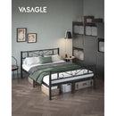 VASAGLE Single Bed Frame, Metal Bed Frame, Fits 90 x 190 cm Mattress, Easy Assembly, for Small Spaces, Guest Room