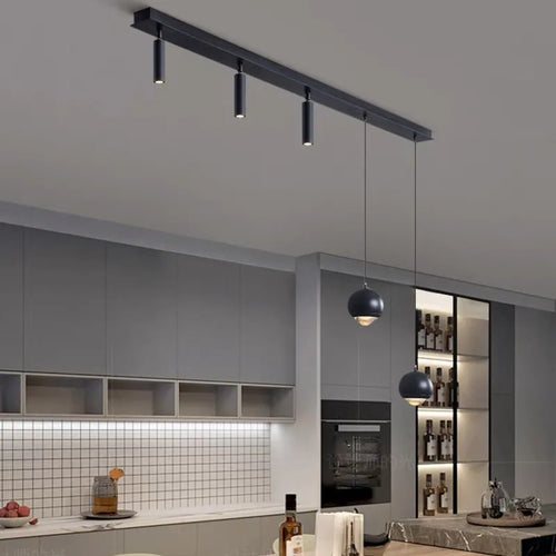Modern minimalist LED chandeliers for elegant interior decor - vue 6 sur 12