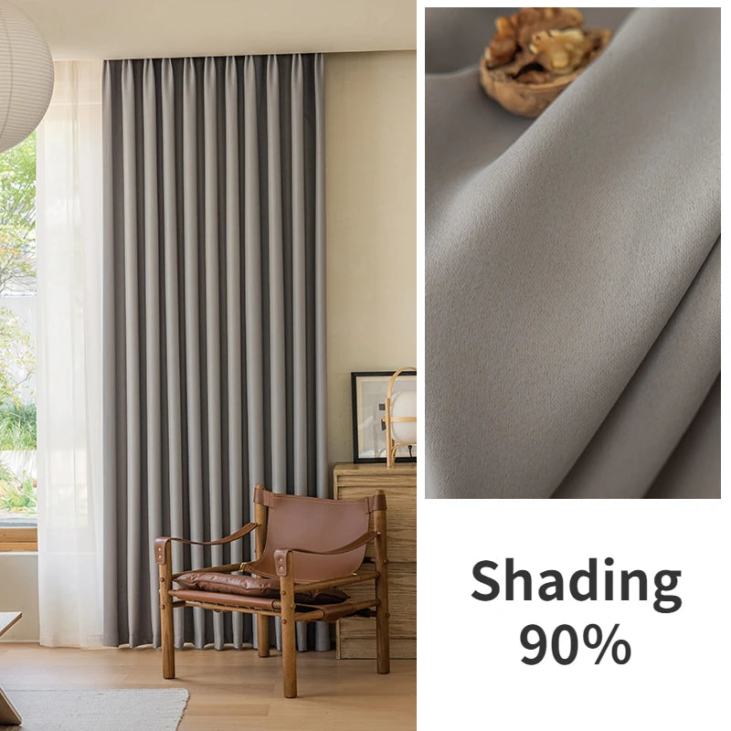 Rideau occultant thermique épais pour salon chambre
