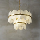 Natural marble and copper minimalist designer pendant light