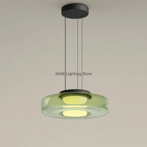 Lustre en verre minimaliste italien - vue 6 sur 24