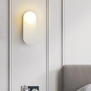 Minimalist nordic LED glass wall light in orange