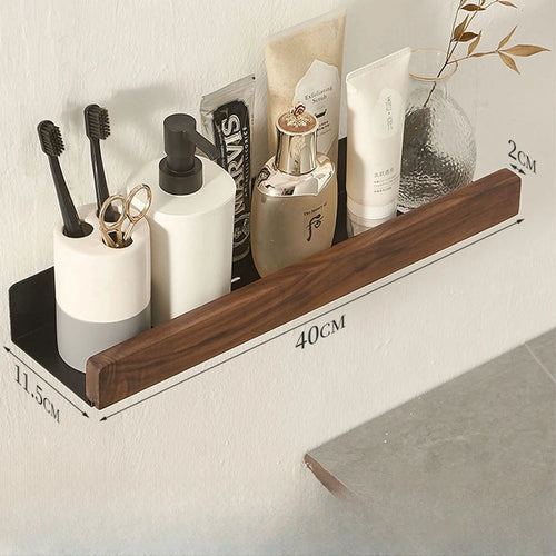 Wall-Mounted bathroom shelf，Punch Storage Holders Racks,floating shelves for wall， living room no-hole punching Storage Shelves - vue 14 sur 16