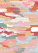 Colourful abstract print on canvas modern décor