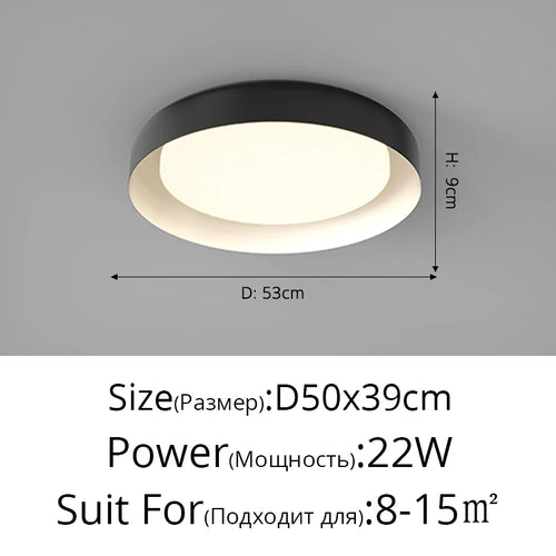 Modern minimalist Nordic designer ceiling light - vue 11 sur 14