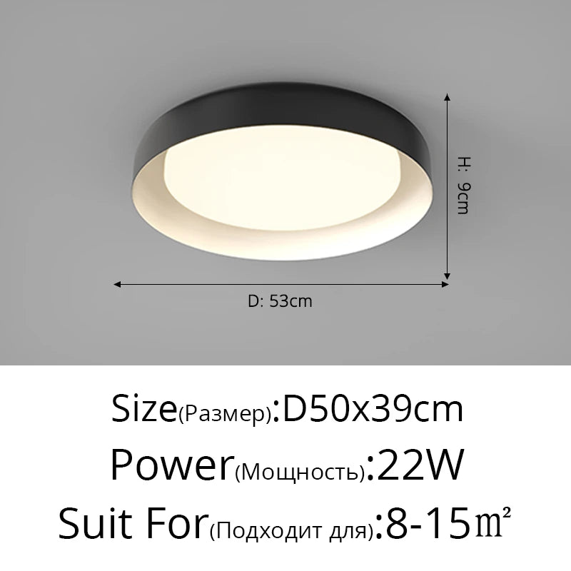 Modern minimalist Nordic designer ceiling light - vue 11 sur 14