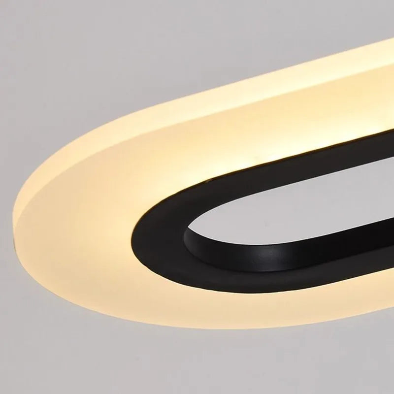 Modern minimalist adjustable LED chandelier decorative lighting - vue 5 sur 10
