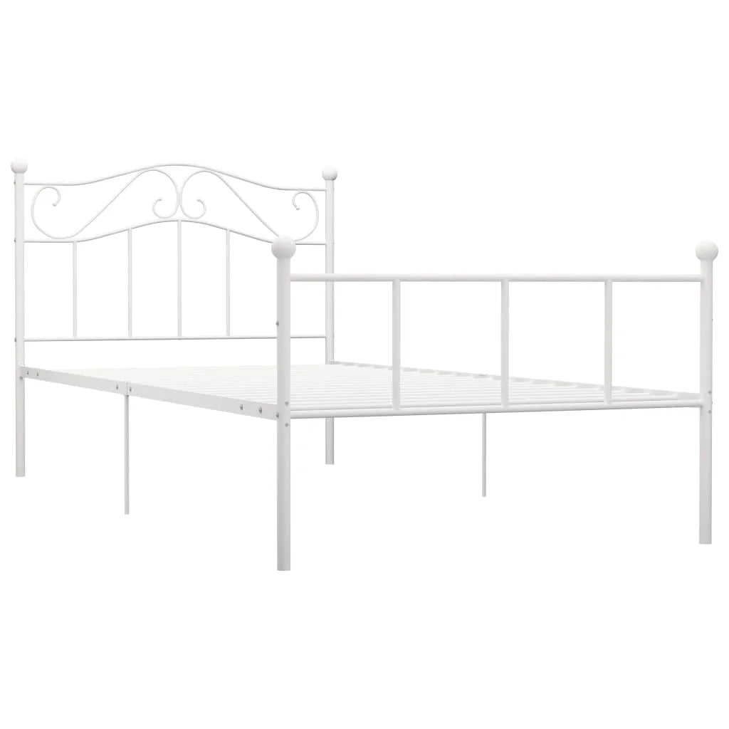 Iron Bed Frame Modern Style Double Single Bed with Headboard, Simple feel food food Iron Frame Bed Bed Bed Furniture - vue 3 sur 12