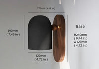2024 Walnut Wood Iron, Simple Modern Wabi-sabi style, Wall Sconce for Bedroom, Bedside, Living, Dining Room, Corridor Aisle