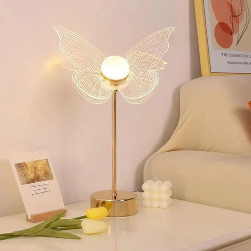 Lampe à poser style vintage LED en métal doré Anila - vue 7 sur 11