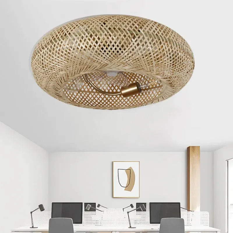 ventilateur lampe silencieux à lames invisibles avec télécommande décoratif