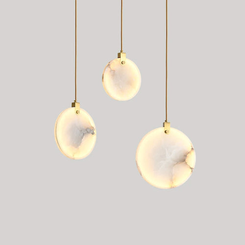 lustre moderne en marbre créatif led imitation luxe