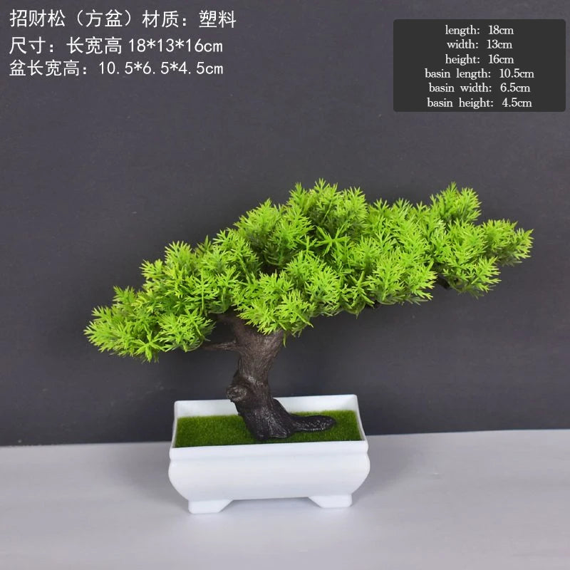 plante artificielle bonsaï en plastique pour décoration intérieure - vue 9 sur 41