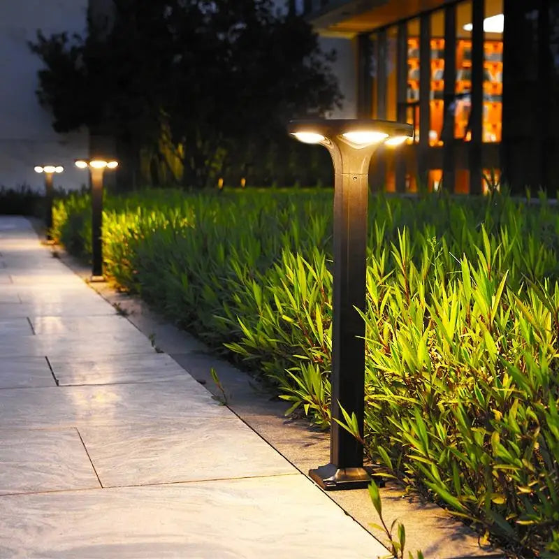 lampadaire solaire led étanche pour jardin en silicium monocristallin