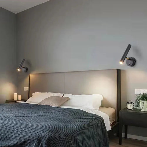 applique murale led rotative moderne pour lecture et