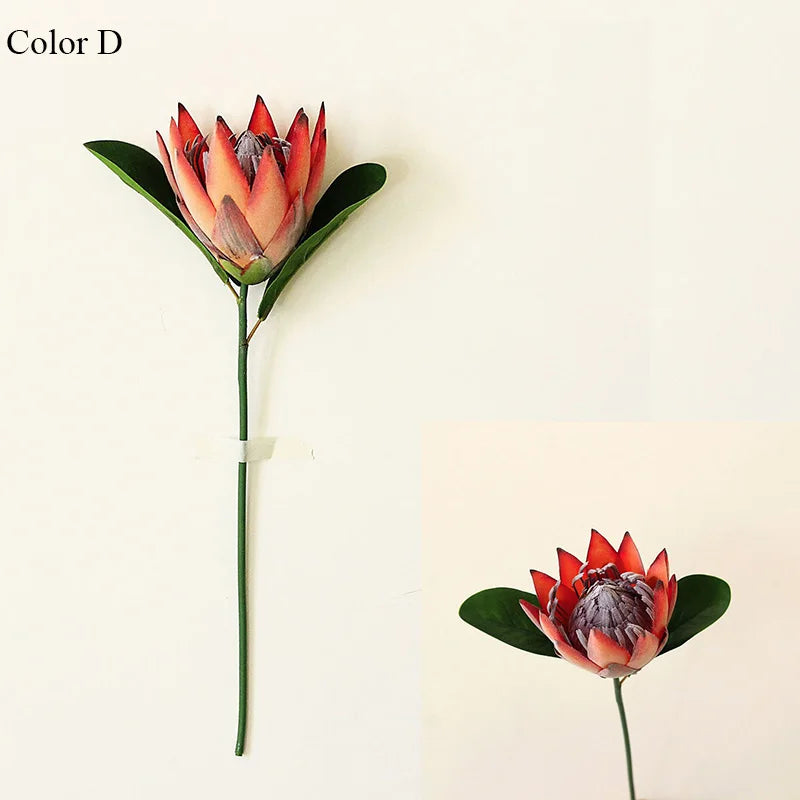 branche de protea cynaroides fleurs artificielles pour jardin et décoration - vue 8 sur 12