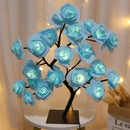 lampe de table led arbre cerisier cristal veilleuse nordique
