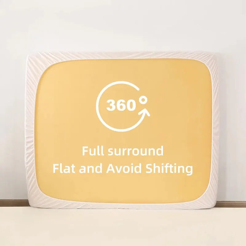 Waterproof Mattress Protector, Breathable Noiseless Mattress Topper, Bed Smooth Jersey Mattress Cover Fully Fitted Sheet - vue 6 sur 7