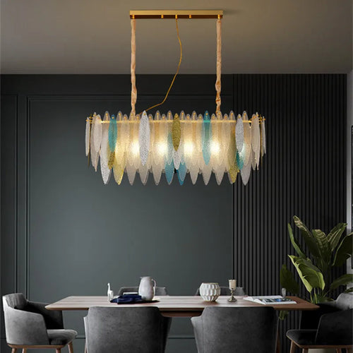 lustre en verre nordique pour décoration intérieure élégante - vue 7 sur 19