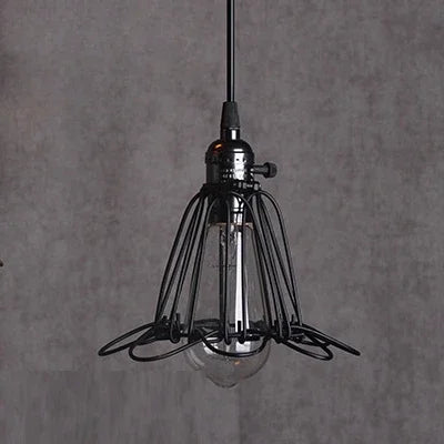 Vintage edison pendant light for industrial interior decor