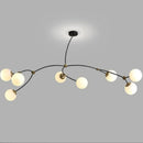 Modern minimalist nordic molecular design chandelier