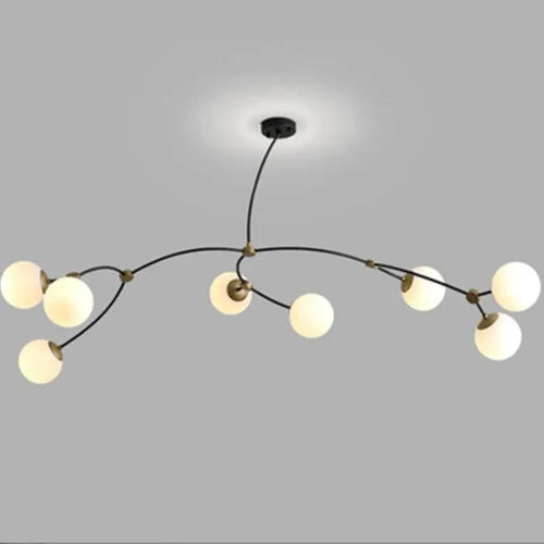 Modern minimalist nordic molecular design chandelier - vue 2 sur 12