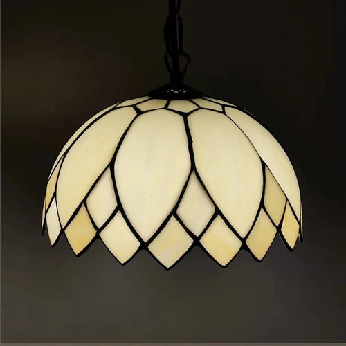 suspension tiffany à feuilles pour décoration intérieure élégante