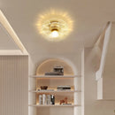 Minimalist nordic luxury chandelier with crystal pendants