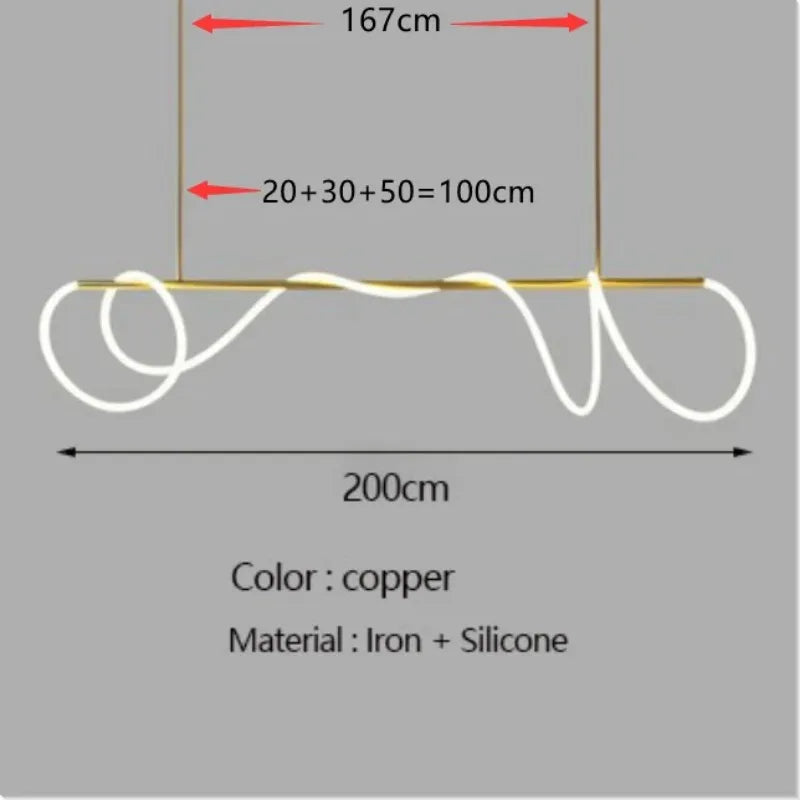 lustre design nordique à led intensité variable pour intérieur - vue 18 sur 25