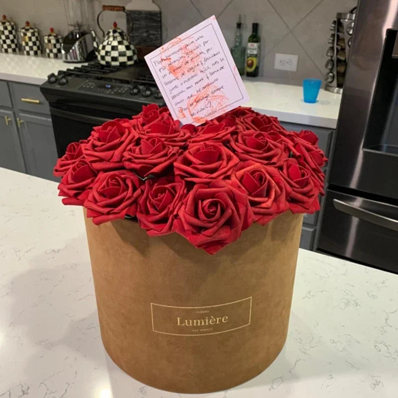 lot de 25 roses artificielles pour décorations de mariage et fêtes - vue 8 sur 11