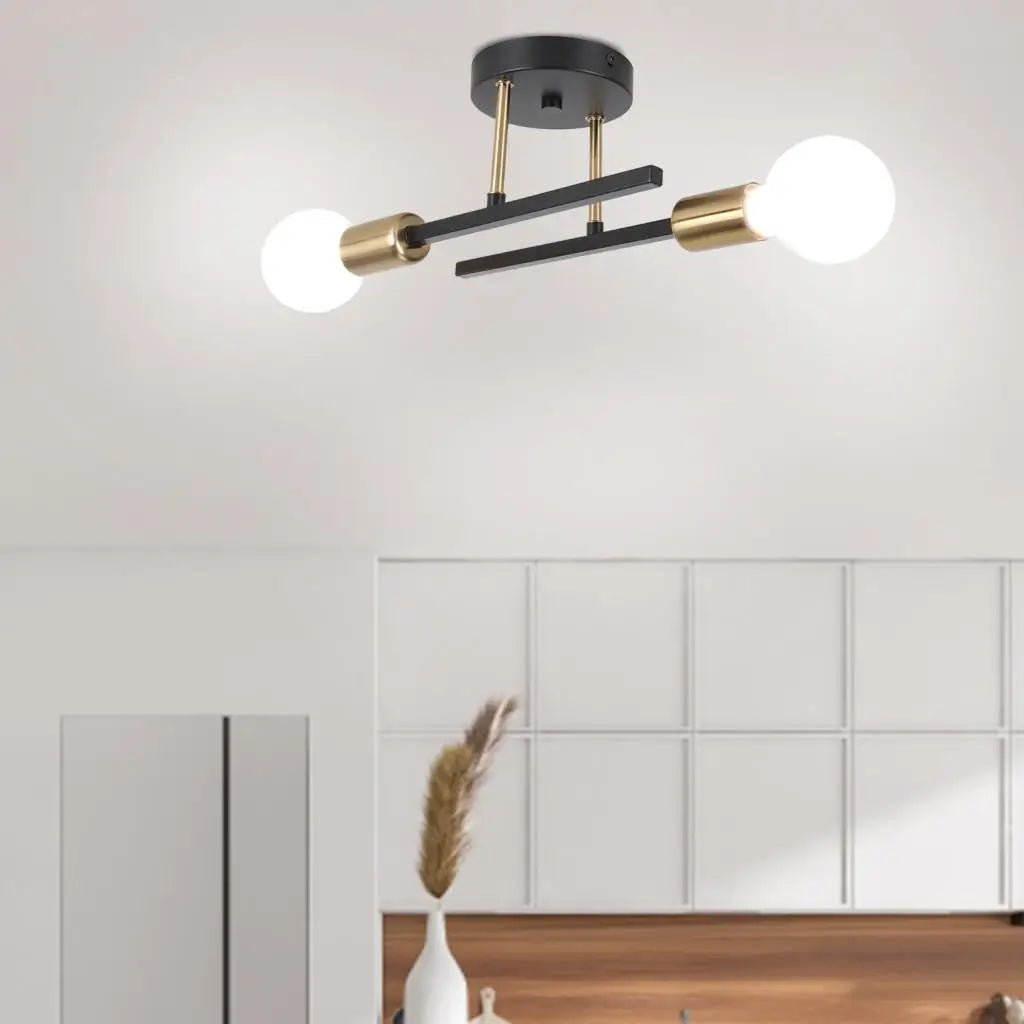 lustre rétro led en fer forgé décoration moderne luminaire - vue 4 sur 19