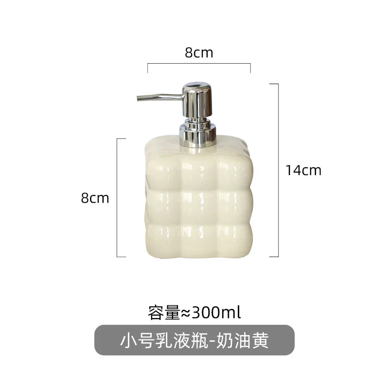 distributeur de savon créatif en céramique pour désinfectant et shampoing - vue 12 sur 12