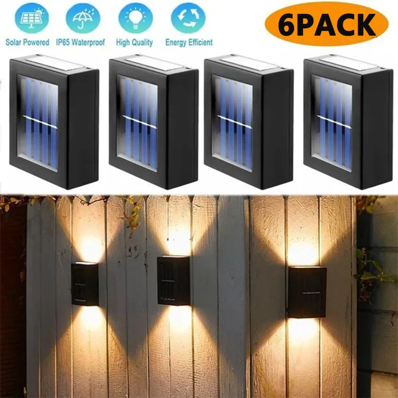 Spots solaires haut et bas d'extérieur