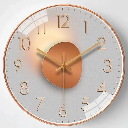 horloge murale silencieuse à piles design moderne pour tous les espaces