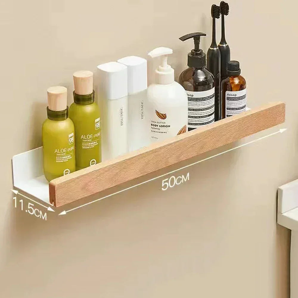 étagère en bois support d'angle sans perçage pour rangement - vue 12 sur 14