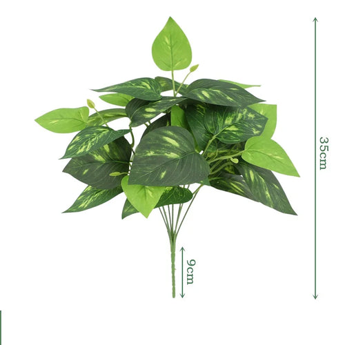 feuilles de bambou dieffenbago en soie pour décoration élégante