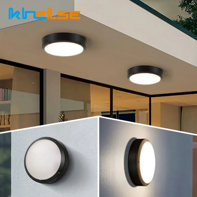 plafonnier led étanche pour intérieur et extérieur - vue 2 sur 12
