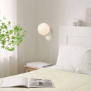 Minimalist cream wall light with decorative LED lighting