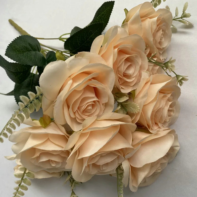 bouquets de roses artificielles pour décoration intérieure et extérieure - vue 12 sur 17