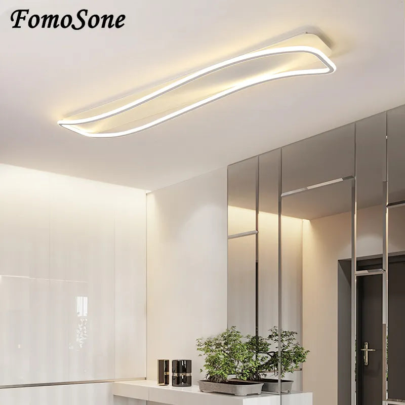 Lustre LED moderne intérieur salon chambre allée - vue 3 sur 22