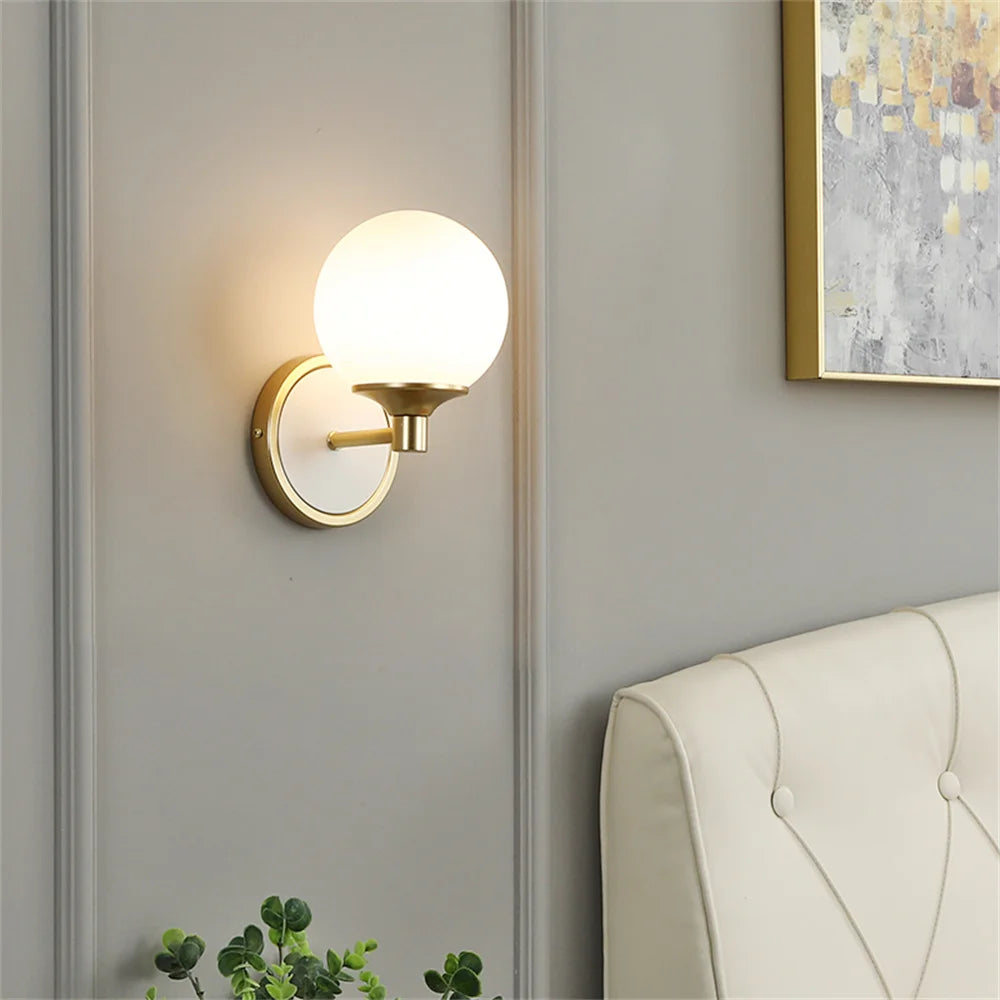 applique murale moderne nordique double tête led décoration maison - vue 2 sur 8