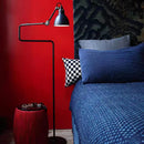 lampadaire rotatif à bras long en métal sur pied