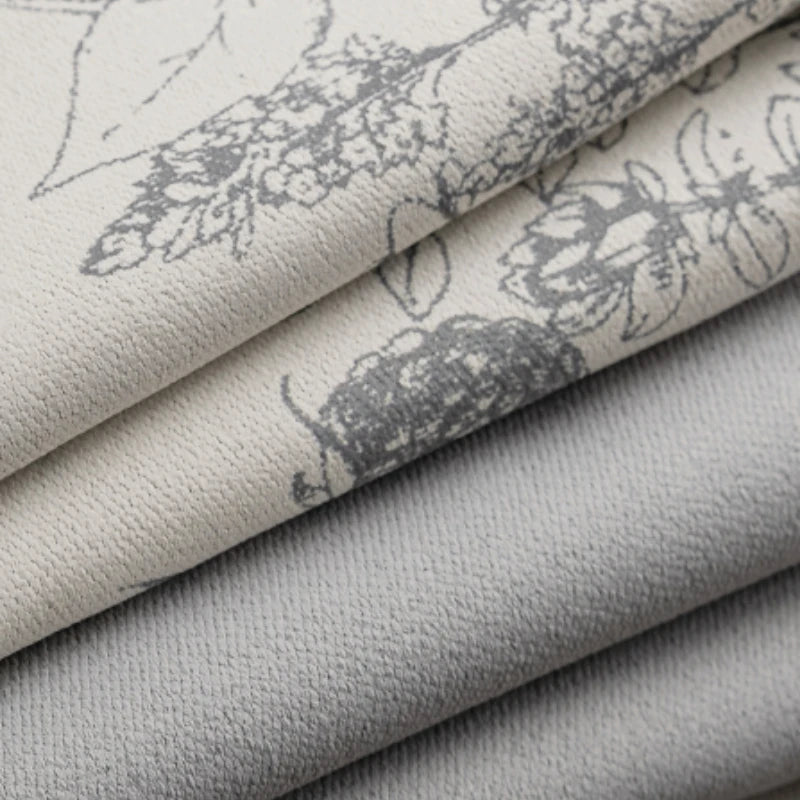 Rideau floral style chinois occultation partielle pour salon