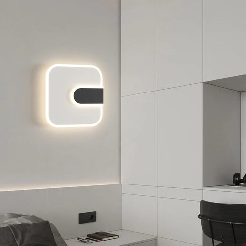 Minimalist LED wall bedside lamp loft décor 2023 - vue 4 sur 8